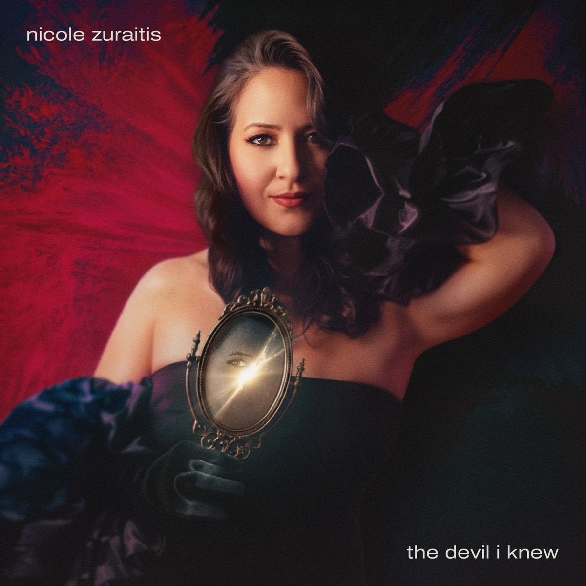 The Devil I Knew by Nicole Zuraitis, album cover with art direction and photography by Drew Bordeaux